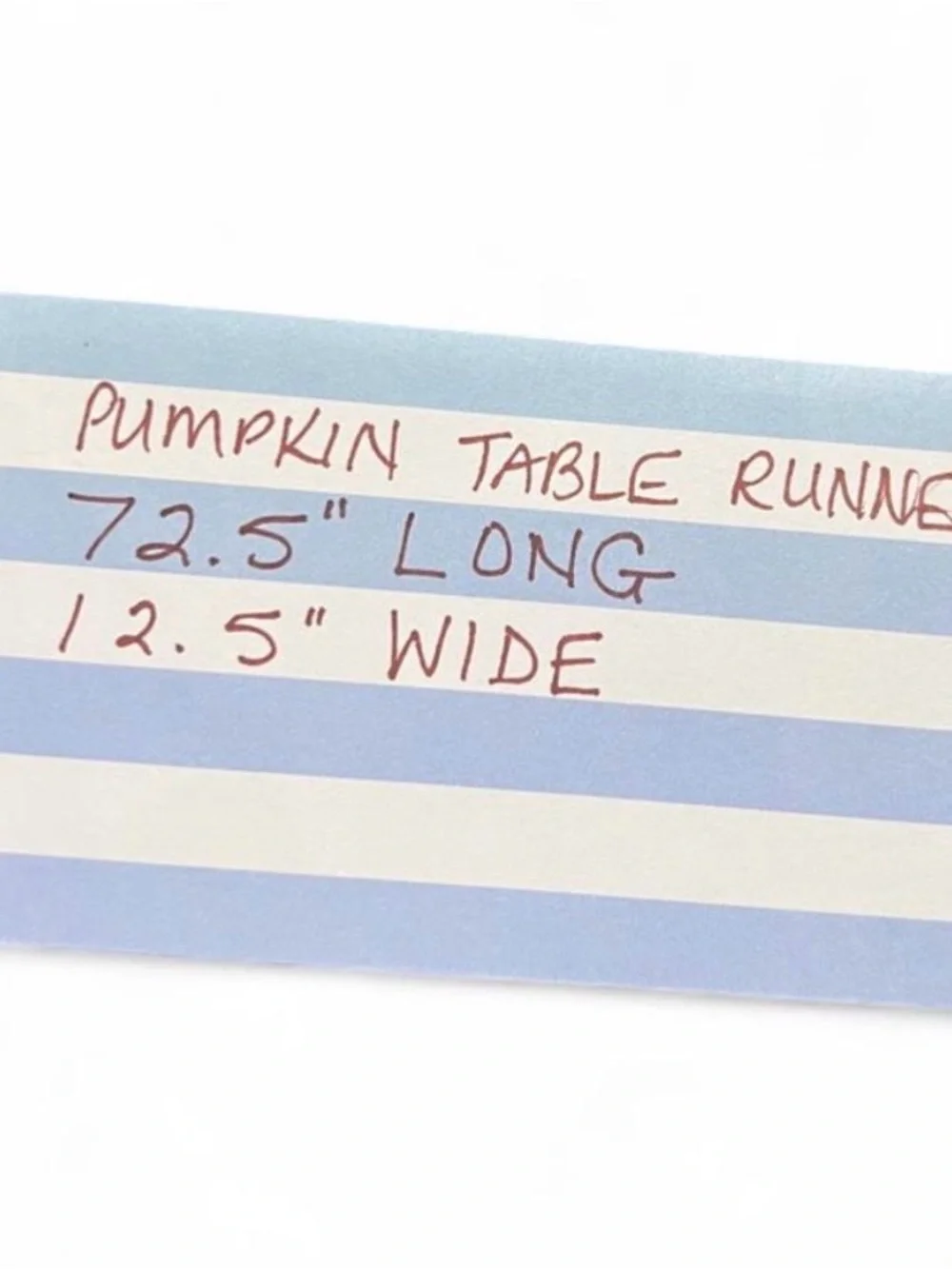 Autumn Harvest Pumpkin Basket Table Runner - Cream & Brown